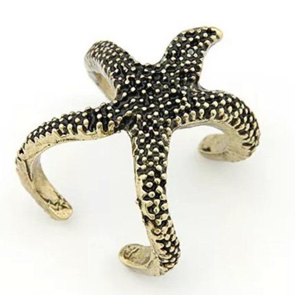 {KADEN} Bronze starfish statement ring - Picture 2 of 4